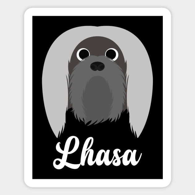 Lhasa - Lhasa Apso Long Hair Sticker by DoggyStyles